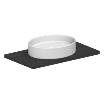 Lavoar pe blat Scarabeo THIN LINE WIND 54,5x45 cm, alb, lucios